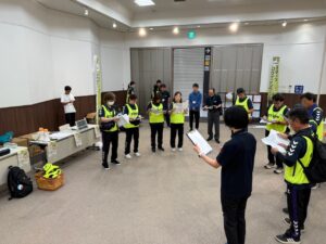 ロゲイニングのスタッフミーティング